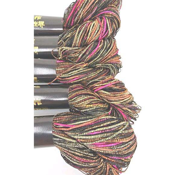 Eisaku Noro Knitting Yarn Thread Color #201 Ganpi Tape Combination Lot of 5 U326 - Picture 3 of 9